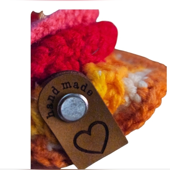 Handcrafted Multicolored Keychain Sun Enamel pins Zipper Pull or backpack charm - Picture 5 of 17